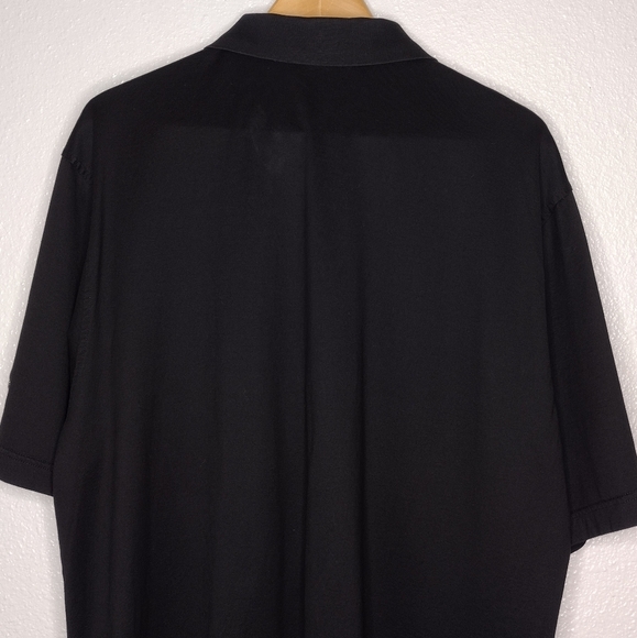 Peter Millar Men's Black Pullover Short Sleeve Active Athletic Polo Shirt - Picture 5 of 13